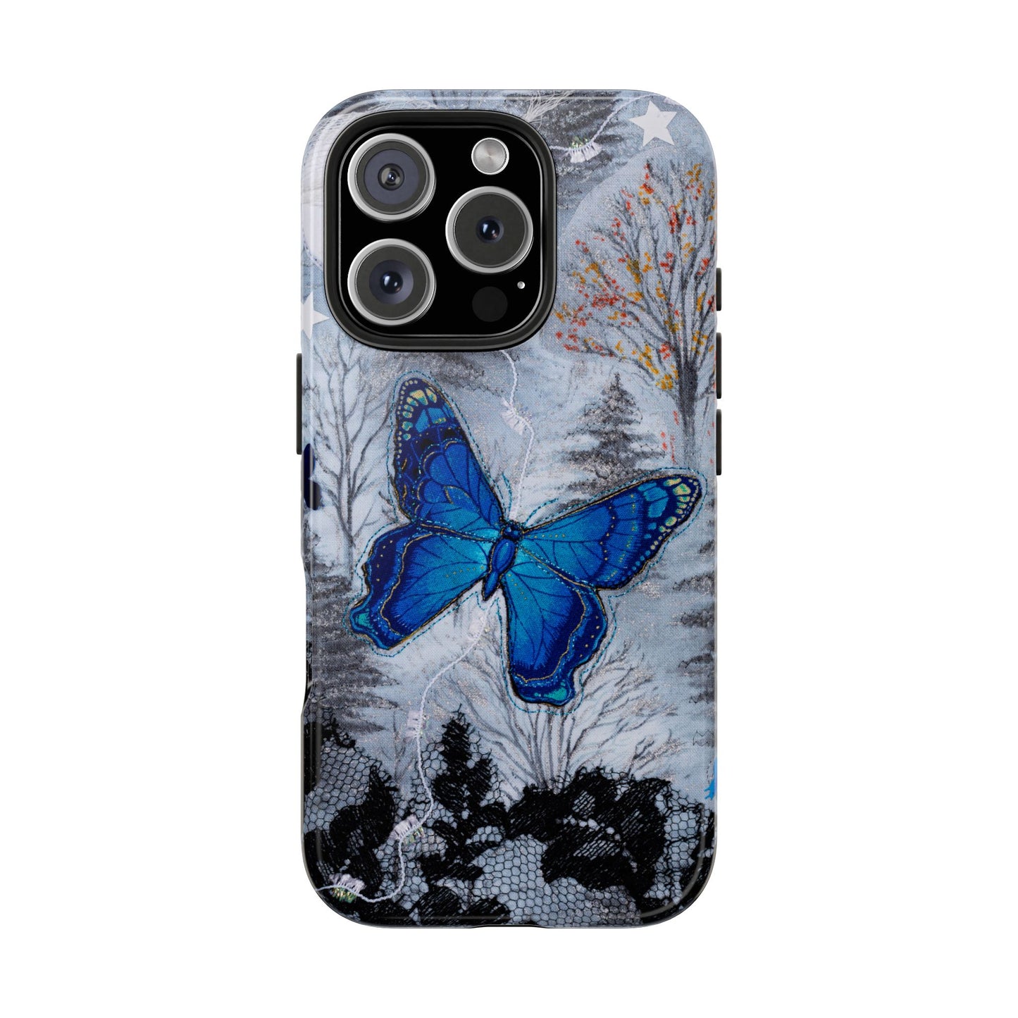Blue Butterfly Tough Phone Cases