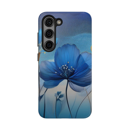 Blue Floral Tough Phone Cases