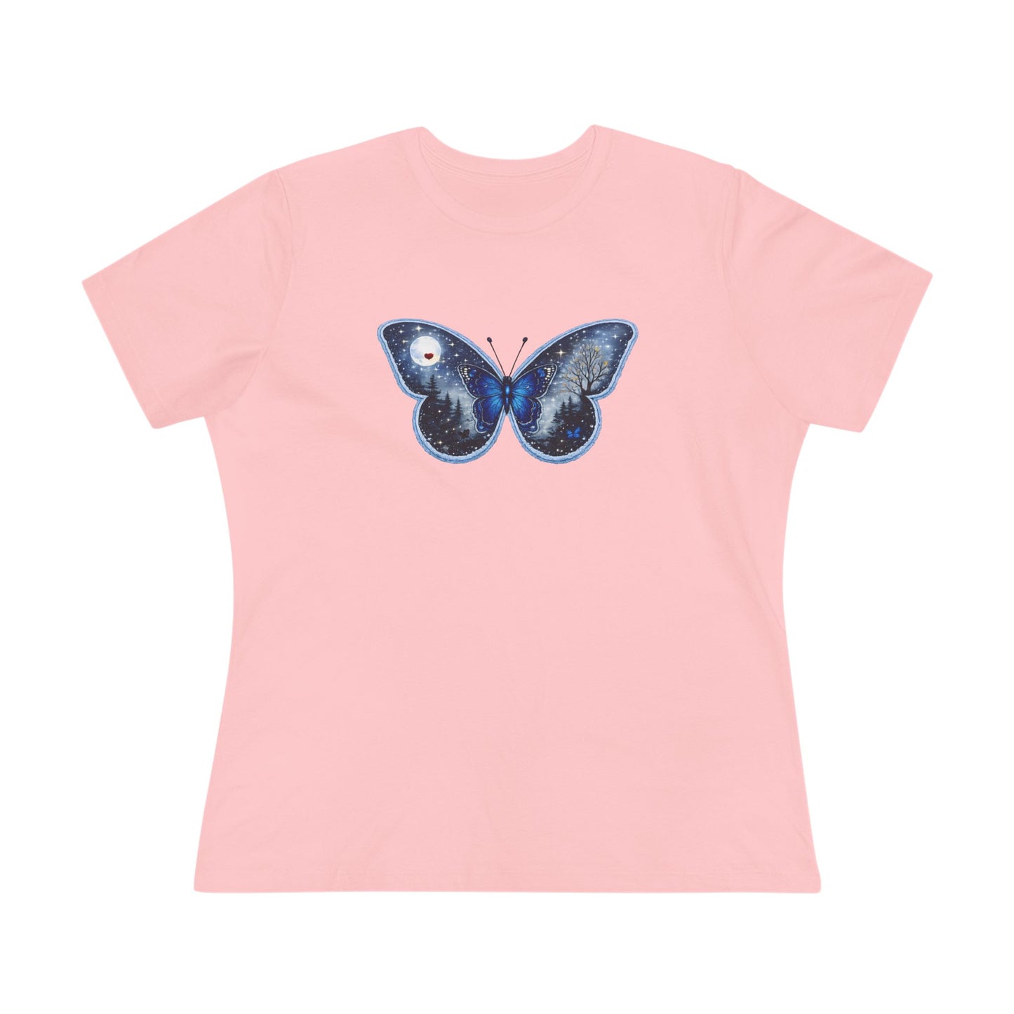 Blue Butterfly Artful Tee - Butterfly Dreamscape