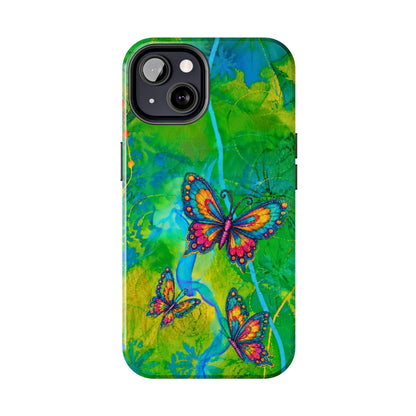 Morning Meditation - Butterfly Garden Tough Phone Case