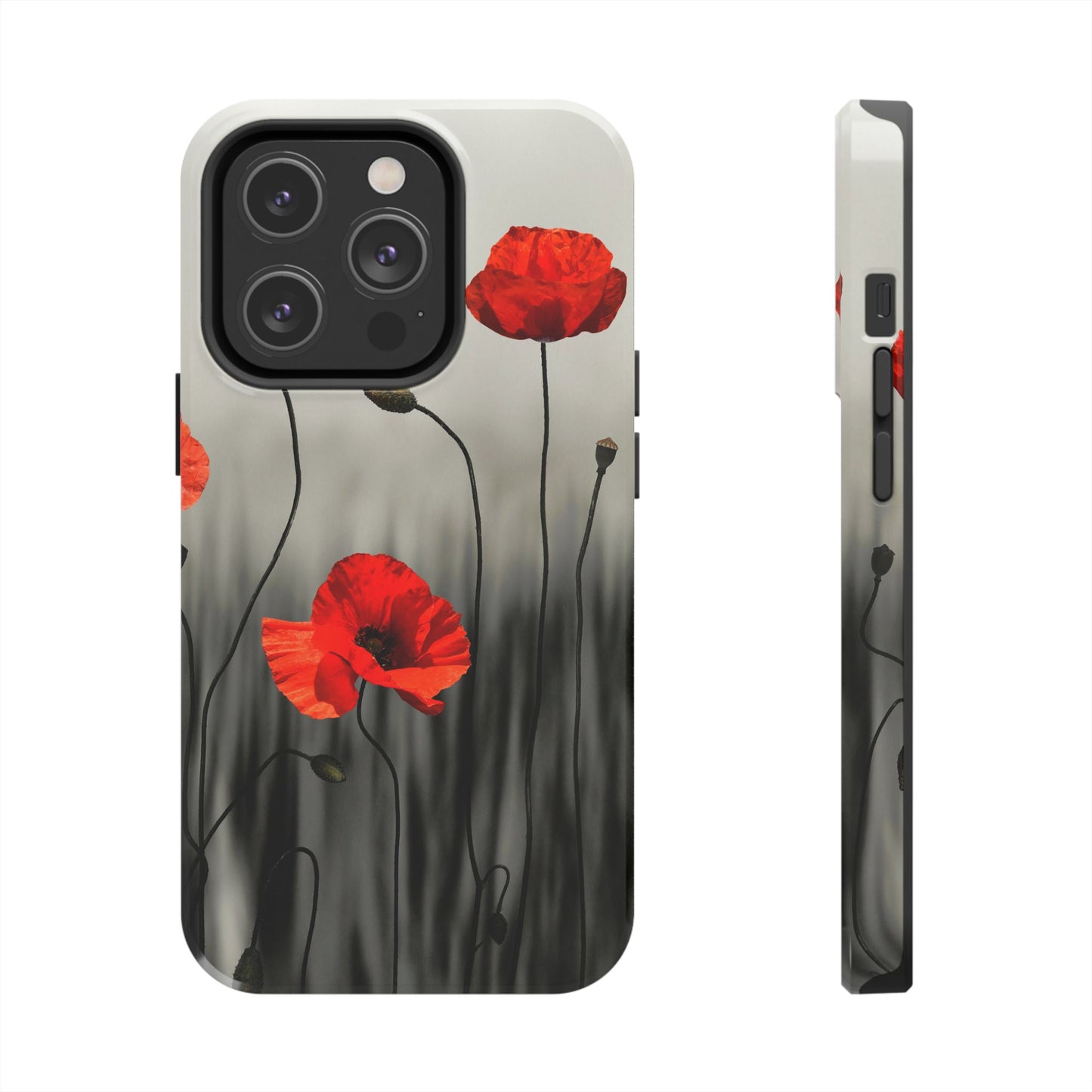 Poppy Modern Art Tough Phone Cases