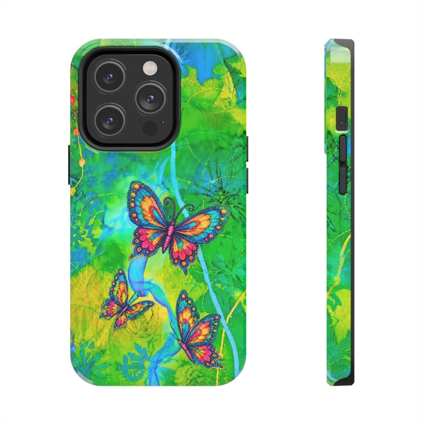 Morning Meditation - Butterfly Garden Tough Phone Case