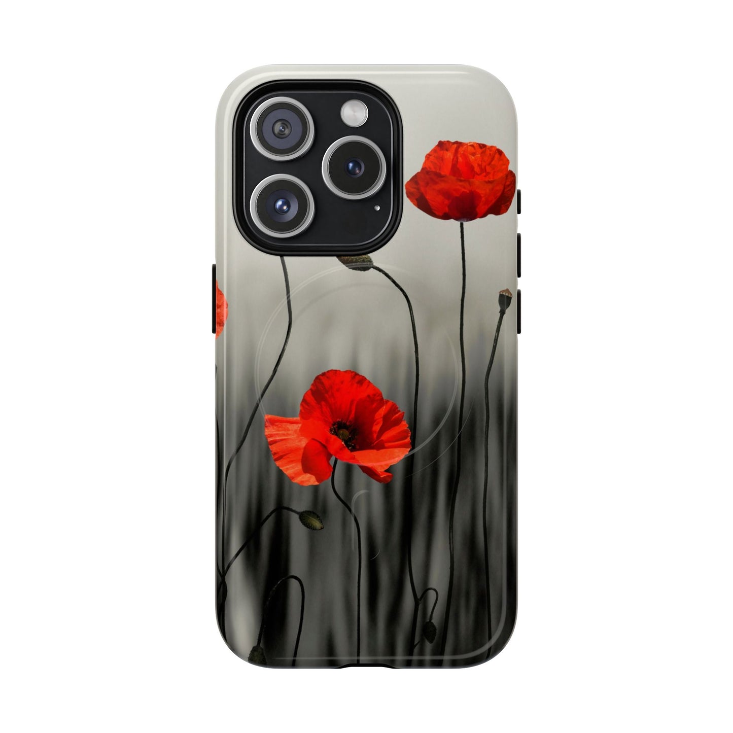 Poppy Modern Art MagSafe Phone Cases