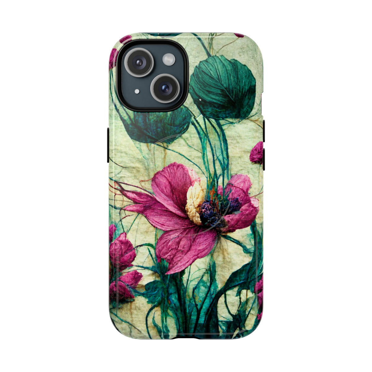 Patty's Plum Oriental Poppy Tough Magnetic Phone Cases for iPhone