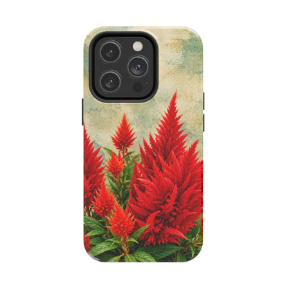Scarlet Celosia Tough Phone Cases (iPhones & Samsung)