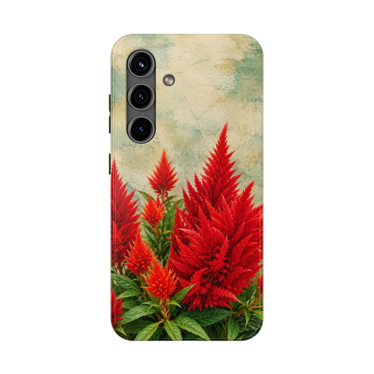 Scarlet Celosia Tough Phone Cases (iPhones & Samsung)