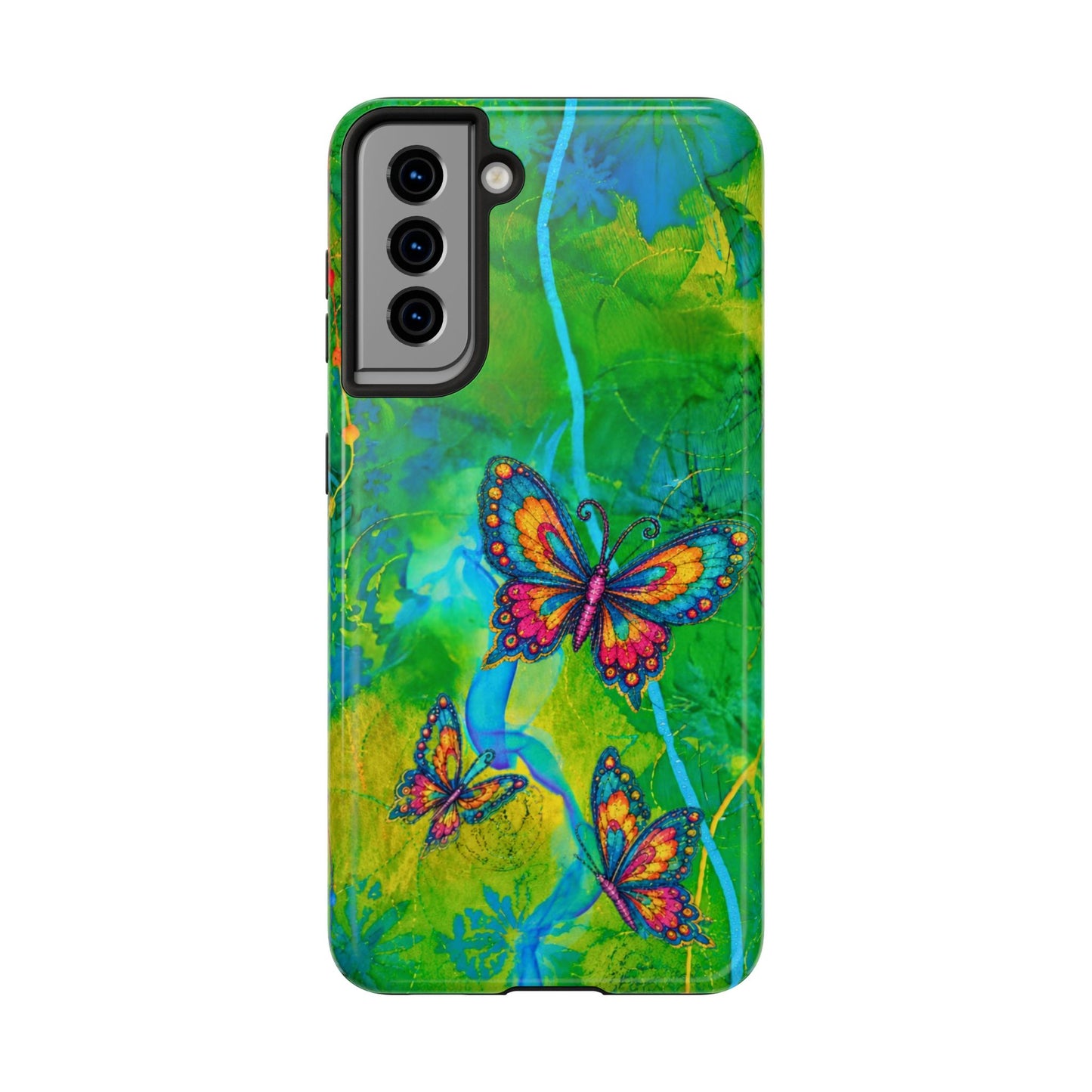 Morning Meditation - Butterfly Garden Tough Phone Case