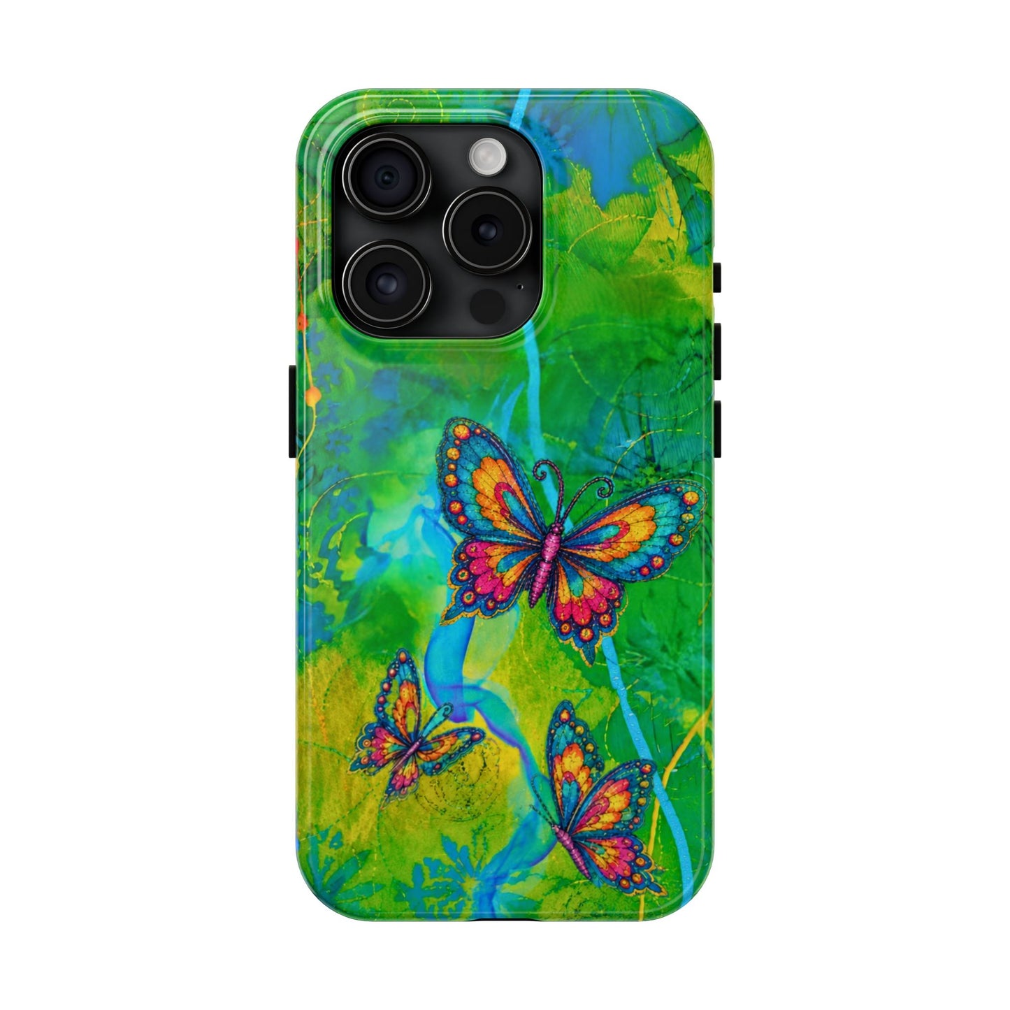 Morning Meditation - Butterfly Garden Tough Phone Case