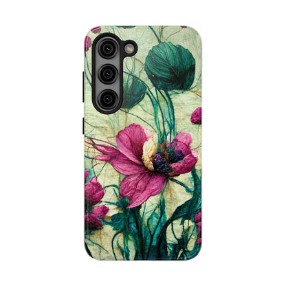 Patty's Plum Oriental Poppy Tough Phone Cases