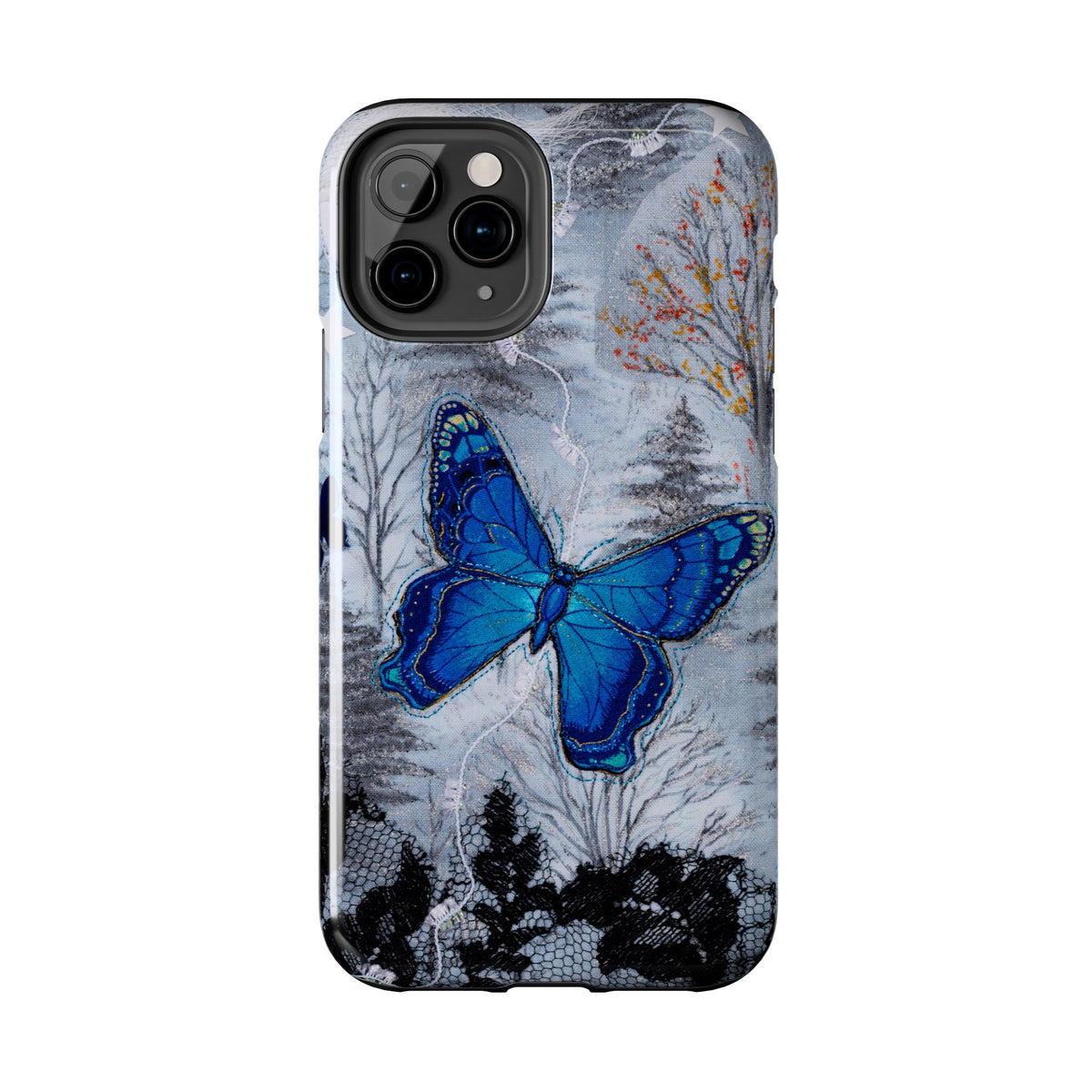 Blue Butterfly Tough Phone Cases