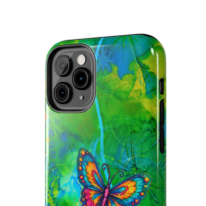 Morning Meditation - Butterfly Garden Tough Phone Case