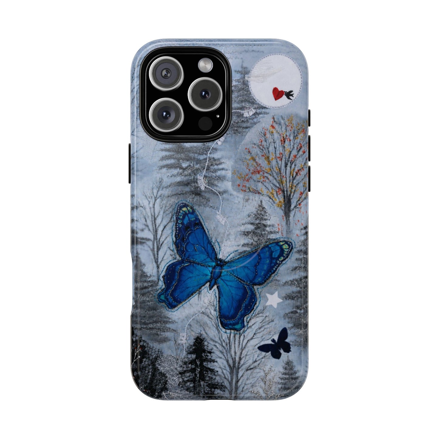 Blue Butterfly MagSafe Phone Cases