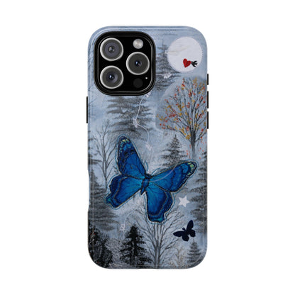 Blue Butterfly MagSafe Phone Cases