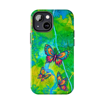 Morning Meditation - Butterfly Garden Tough Phone Case