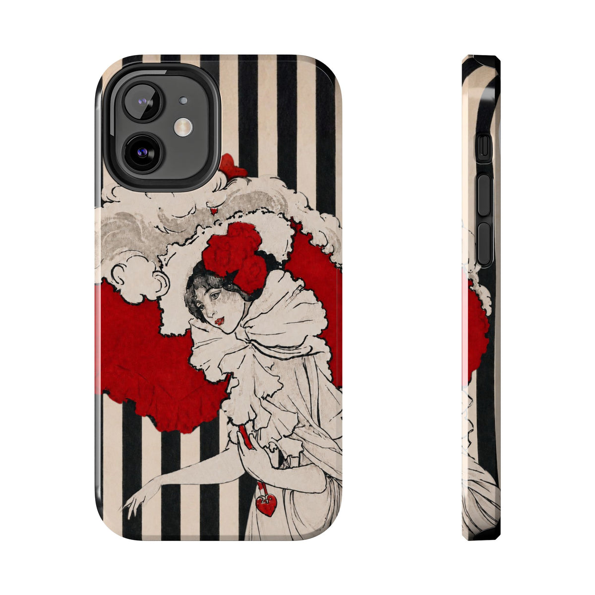 Art Nouveau Woman in Red Hat Tough Phone Cases