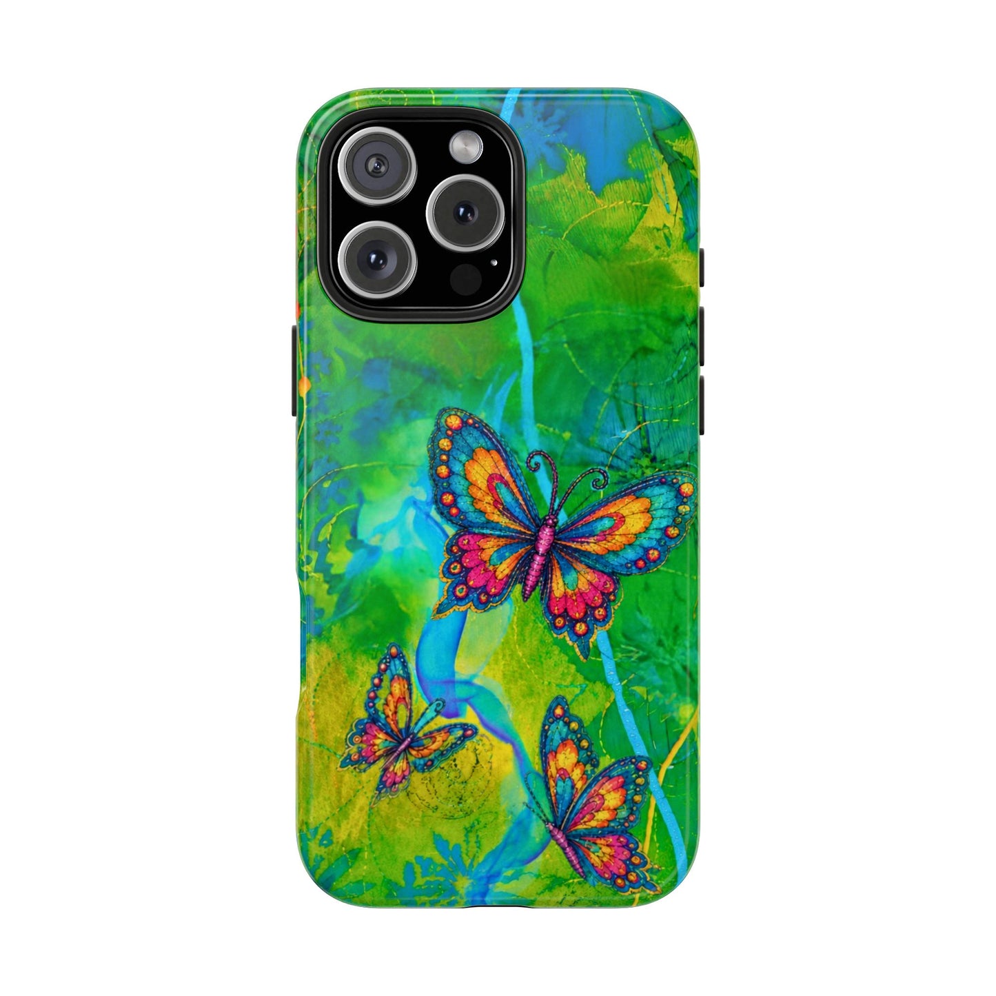 Morning Meditation - Butterfly Garden Tough Phone Case