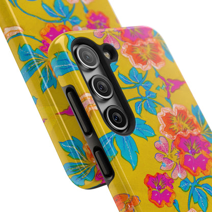 Golden Garden Bloom Tough Phone Cases