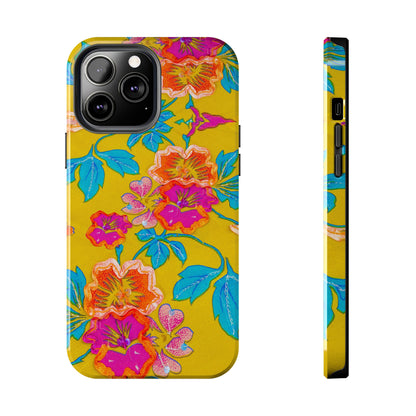 Golden Garden Bloom Tough Phone Cases