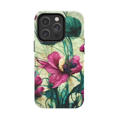 Patty's Plum Oriental Poppy Tough Phone Cases