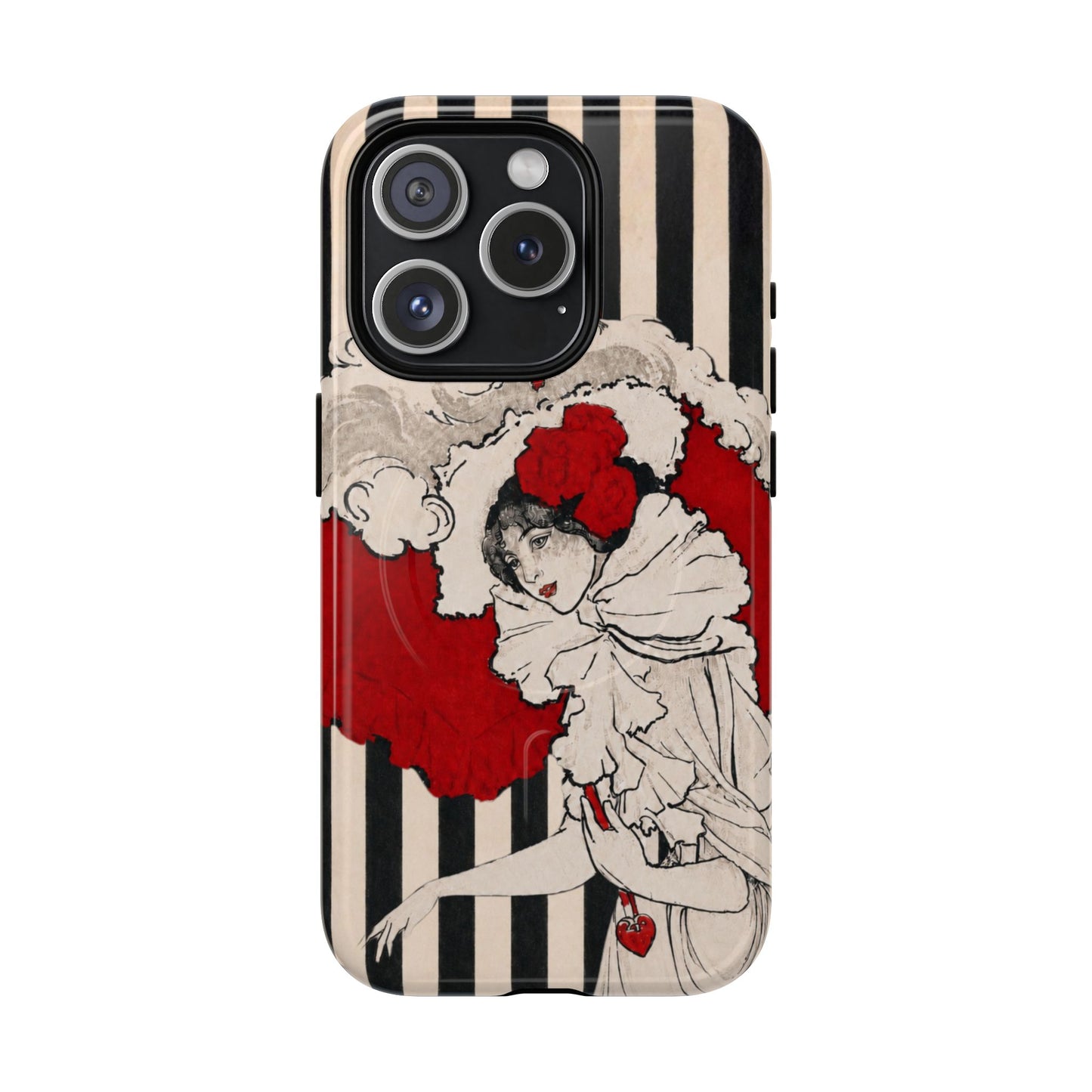 Art Nouveau: Woman in Red Hat MagSafe Phone Cases