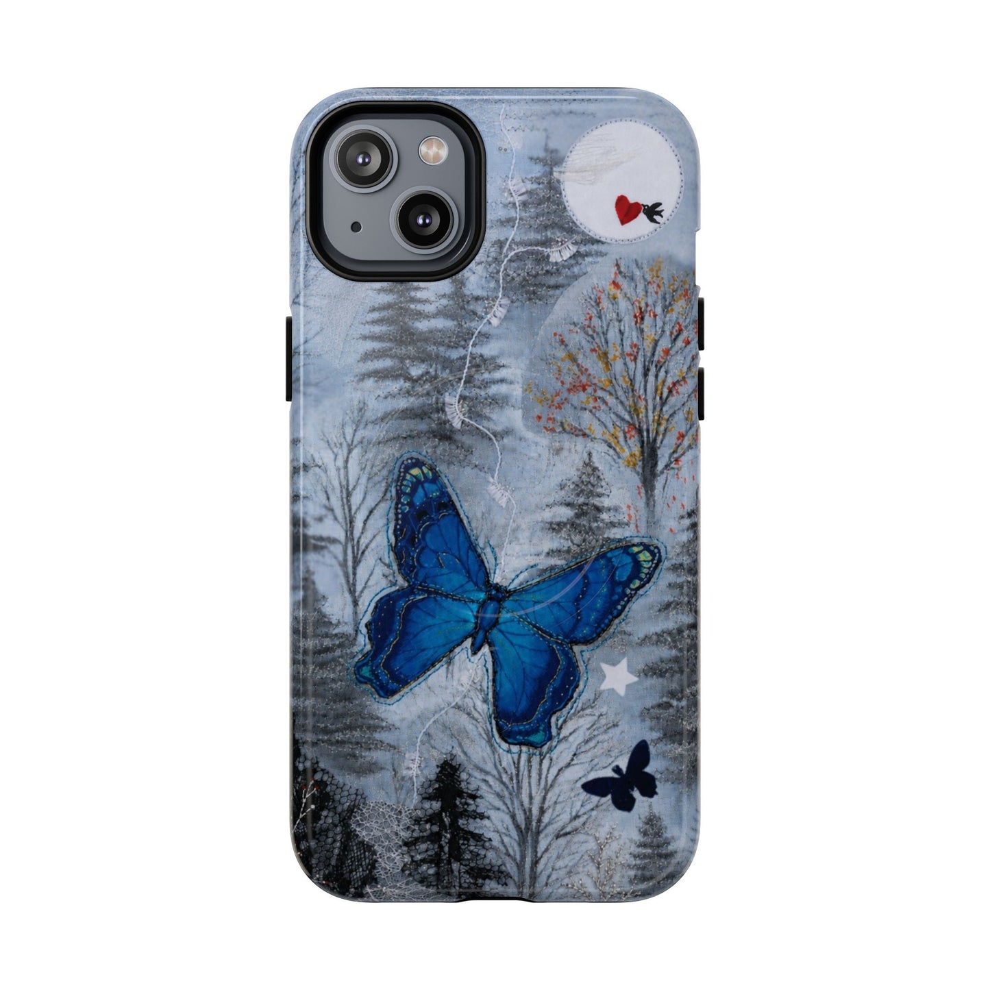 Blue Butterfly MagSafe Phone Cases