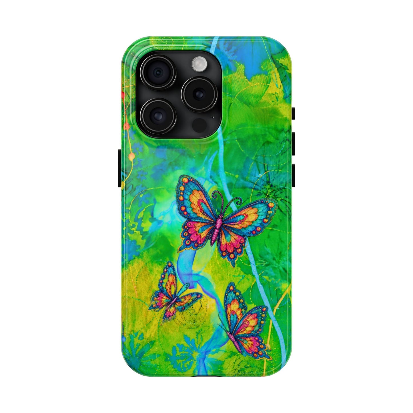 Morning Meditation - Butterfly Garden Tough Phone Case