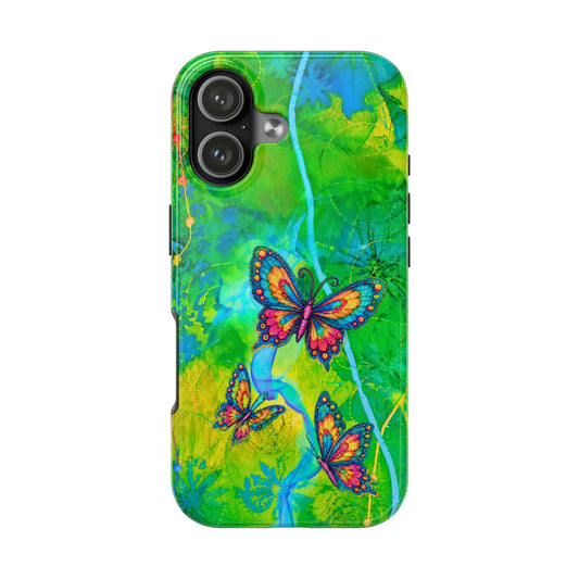 Morning Meditation - Butterfly Garden Tough Phone Case