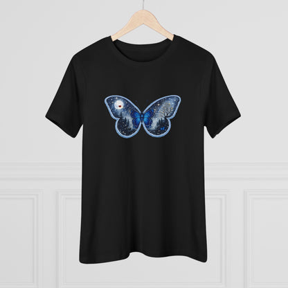Blue Butterfly Artful Tee - Butterfly Dreamscape
