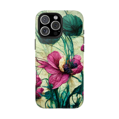 Patty's Plum Oriental Poppy Tough Phone Cases