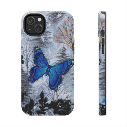 Blue Butterfly Tough Phone Cases