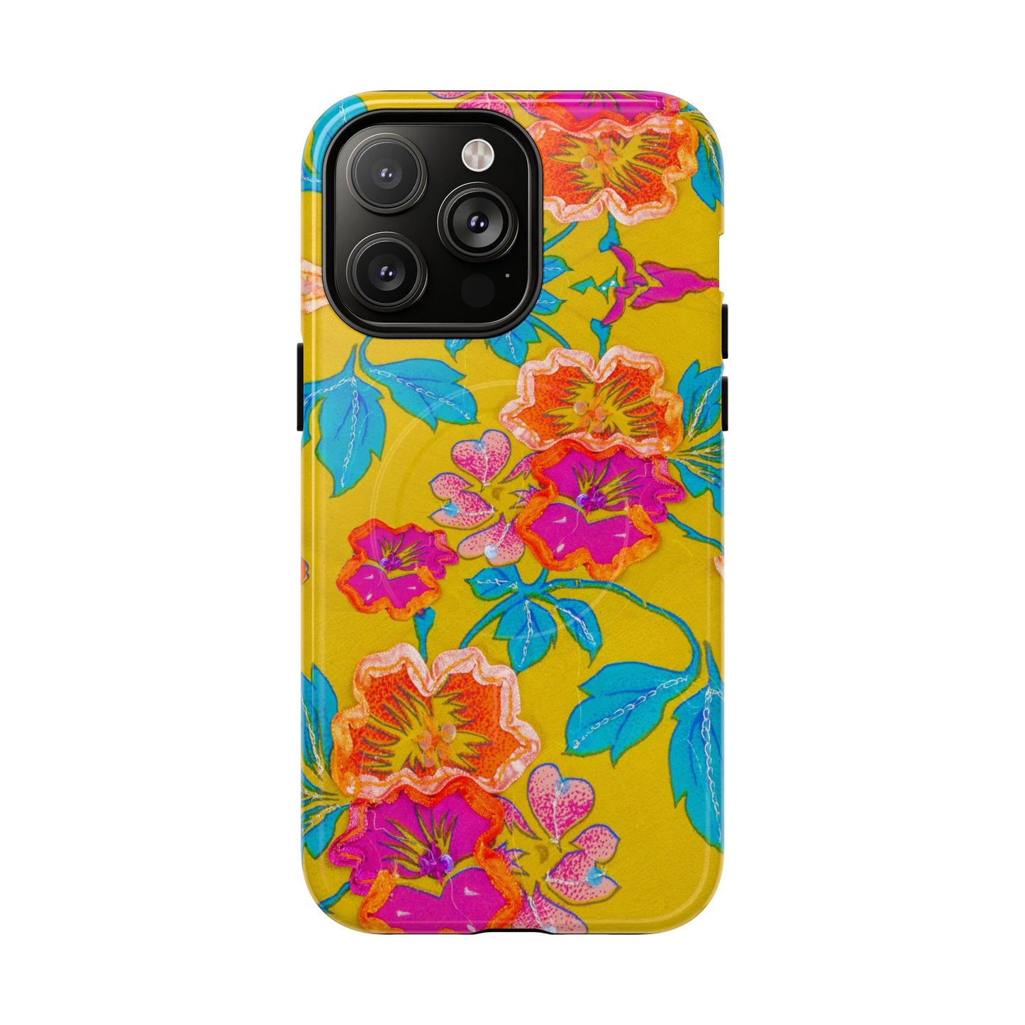 Golden Garden Bloom MagSafe Phone Cases