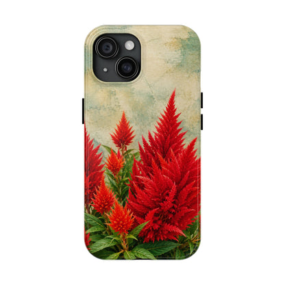 Scarlet Celosia Tough Phone Cases (iPhones & Samsung)