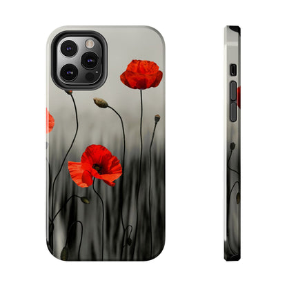 Poppy Modern Art Tough Phone Cases