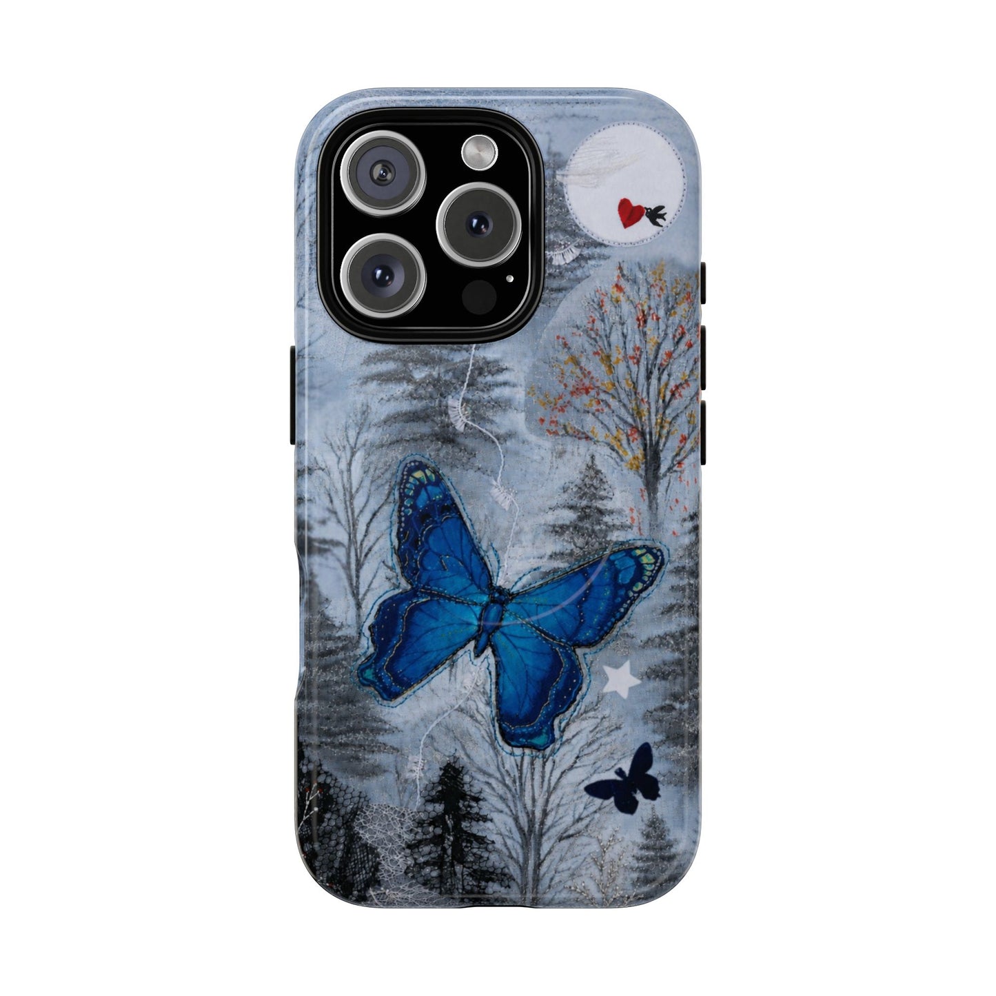 Blue Butterfly MagSafe Phone Cases