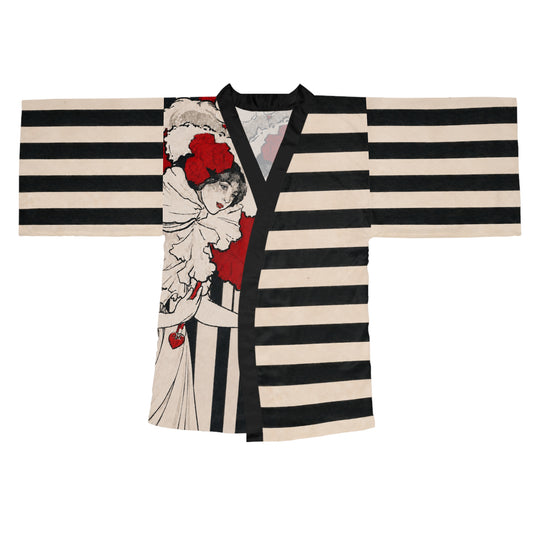 Art Nouveau: Woman in Red Hat - Kimono Robe