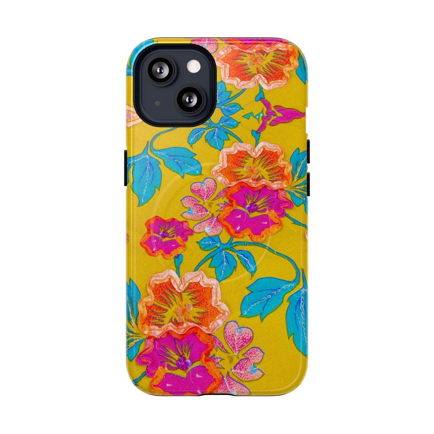 Golden Garden Bloom MagSafe Phone Cases