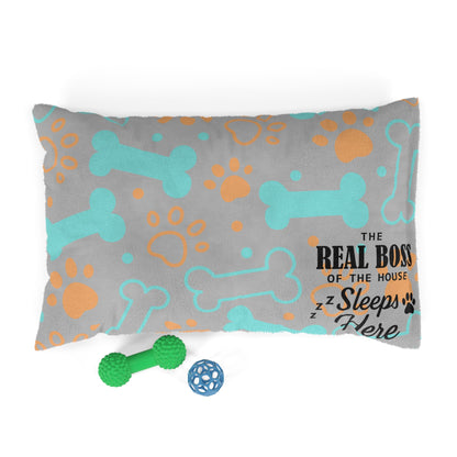 Cozy Pet Bed, The Real Boss Sleeps Here!