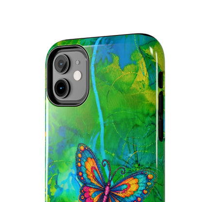 Morning Meditation - Butterfly Garden Tough Phone Case