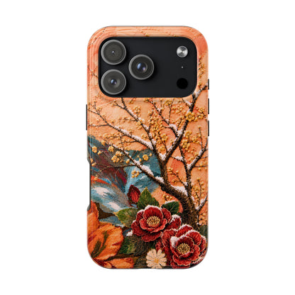 A Flower in Winter - Floral Vintage Tough Phone Case