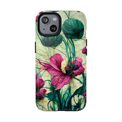 Patty's Plum Oriental Poppy Tough Magnetic Phone Cases for iPhone