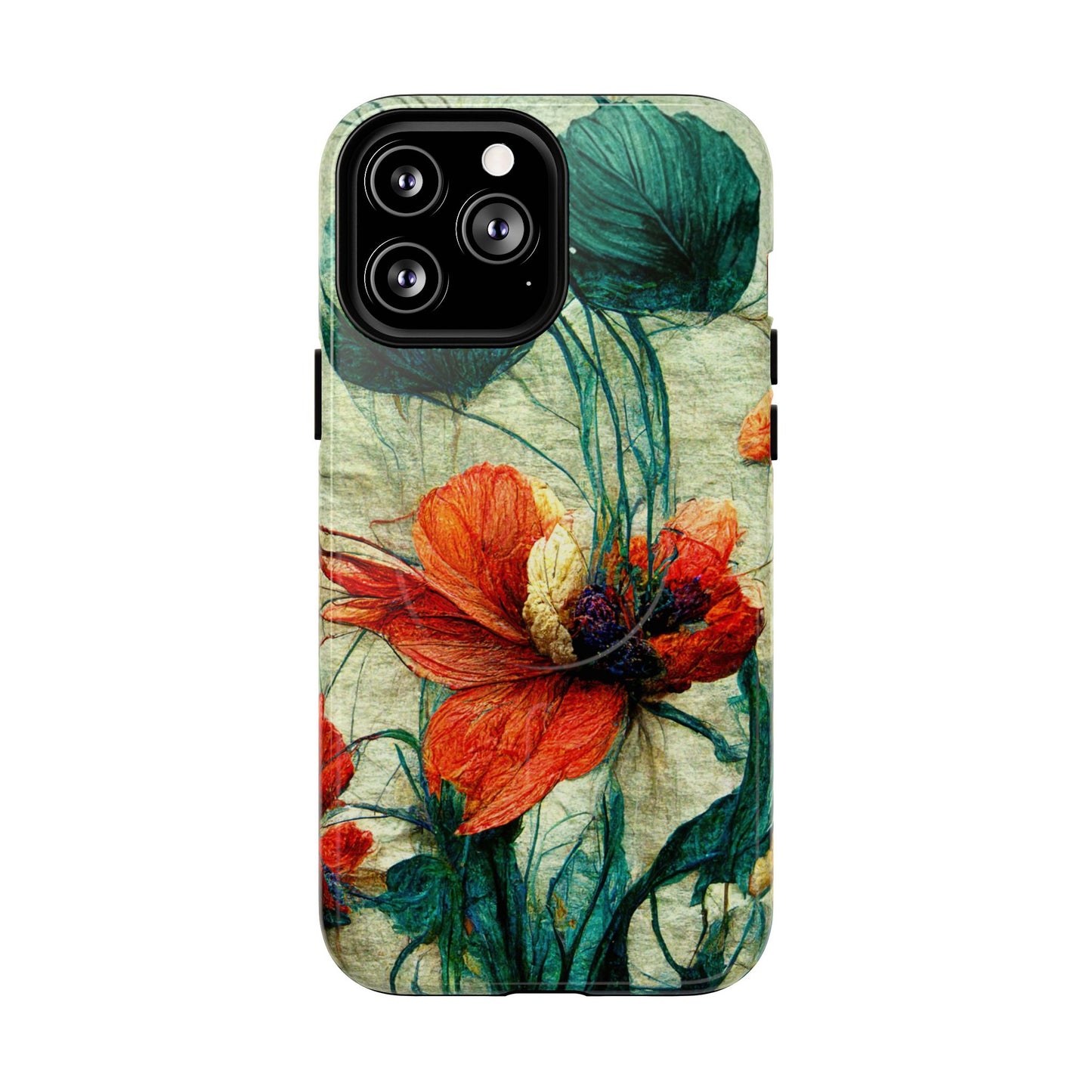 Red Flower MagSafe Phone Cases