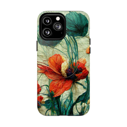 Red Flower MagSafe Phone Cases