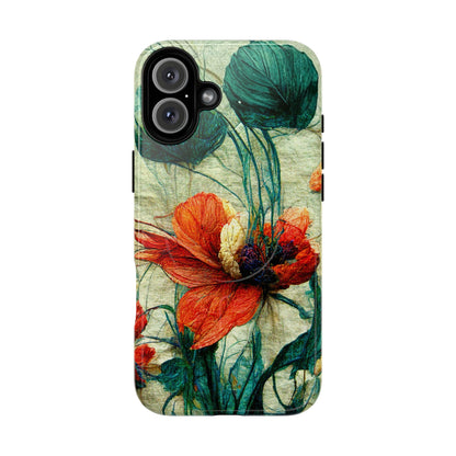 Red Flower MagSafe Phone Cases