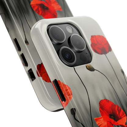 Poppy Modern Art Tough Phone Cases