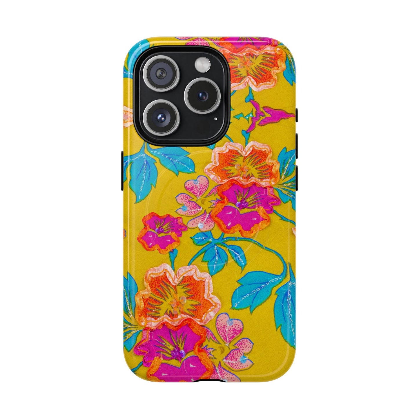Golden Garden Bloom MagSafe Phone Cases
