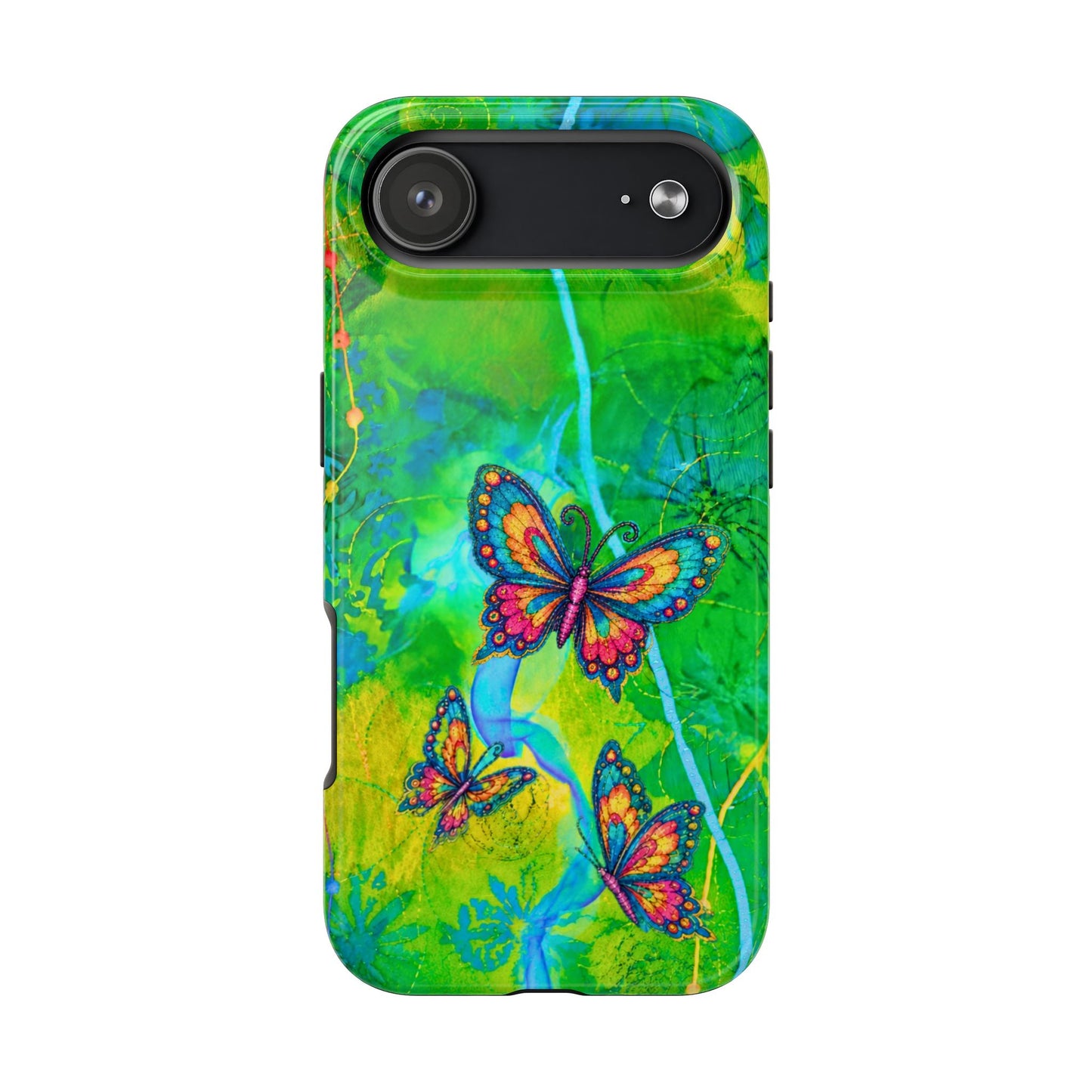 Morning Meditation - Butterfly Garden Tough Phone Case