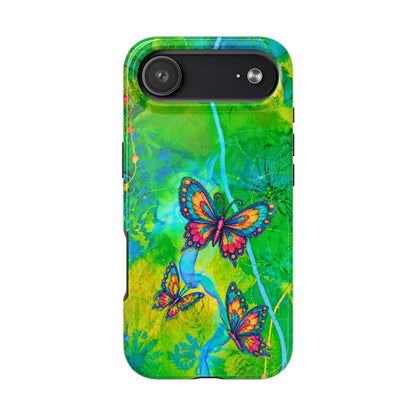 Morning Meditation - Butterfly Garden Tough Phone Case