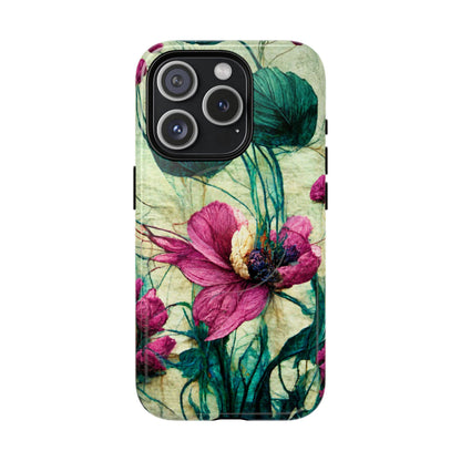 Patty's Plum Oriental Poppy Tough Magnetic Phone Cases for iPhone