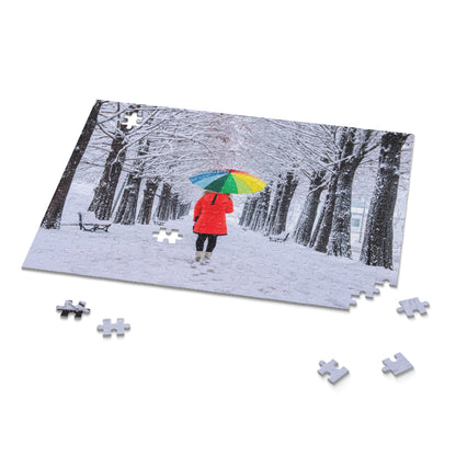 Winter Wonderland Puzzle, Colorful Umbrella | 120, 252, 500-Piece