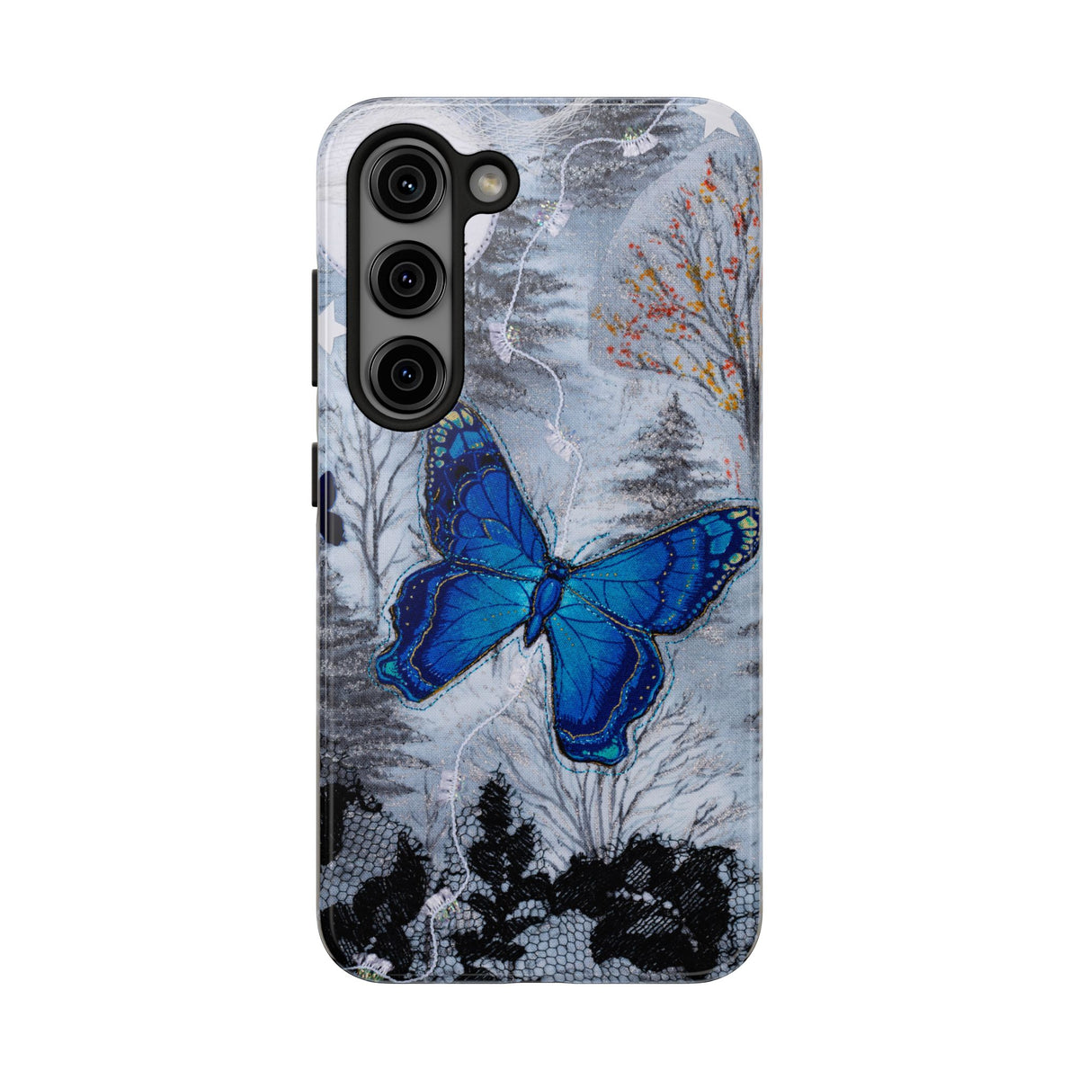 Blue Butterfly Tough Phone Cases